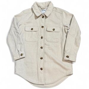 Old Navy Cream Button-Down Shacket